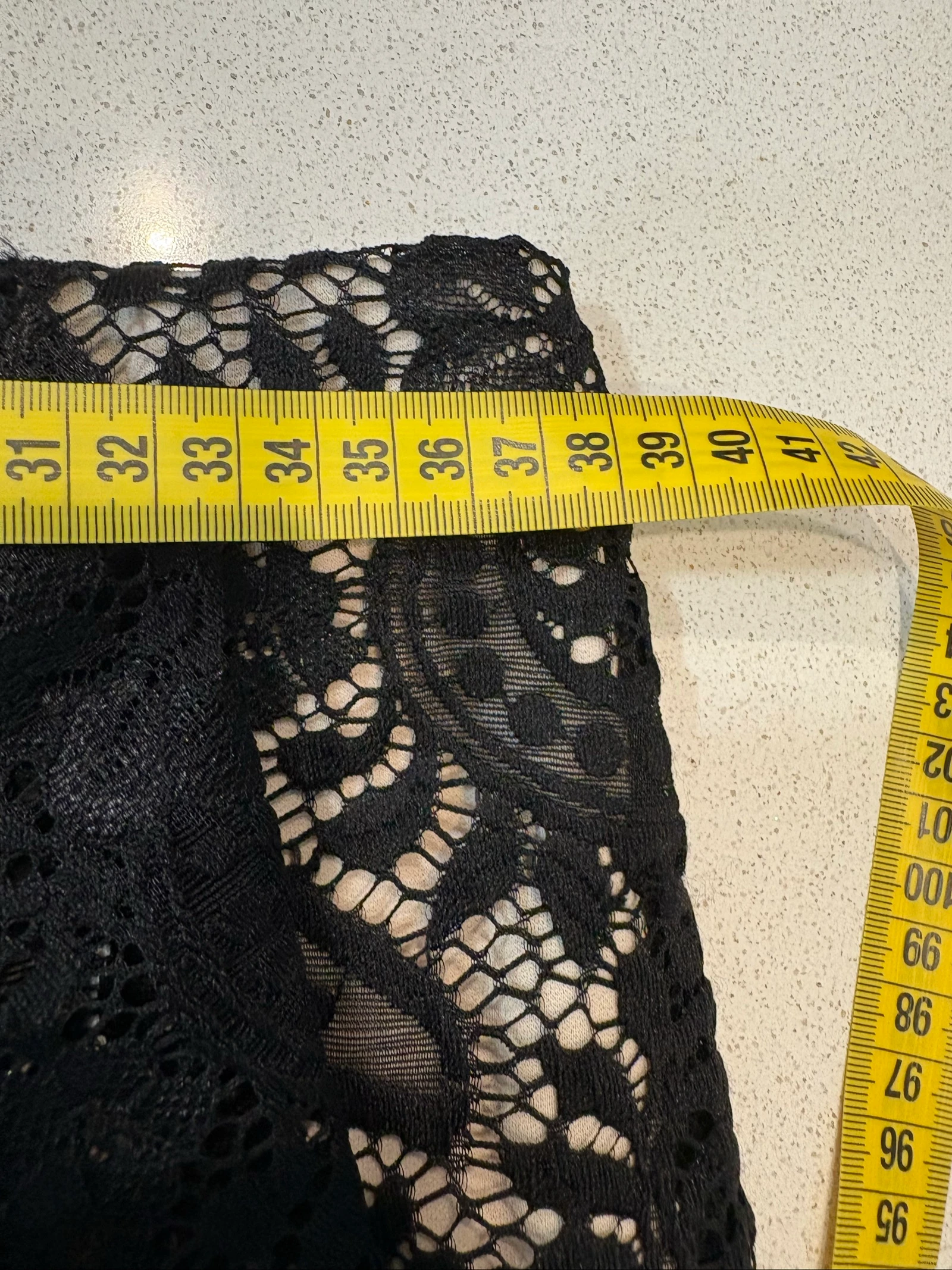 Jupe midi Dorothy Perkins en dentelle noire – T38 – photo 6